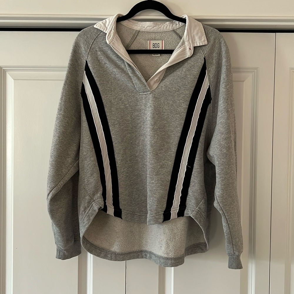 BDG Collared Fleece Sweater